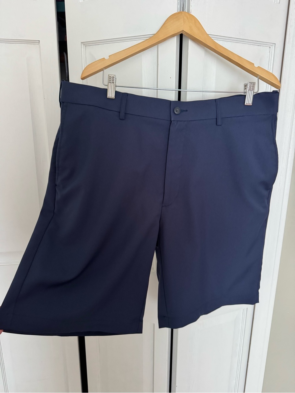 Grand Slam Navy Flat-Front Performance Shorts